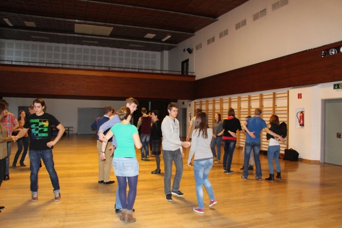 Es wird schon fleißig geübt!